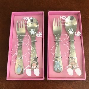Two set kid utensils